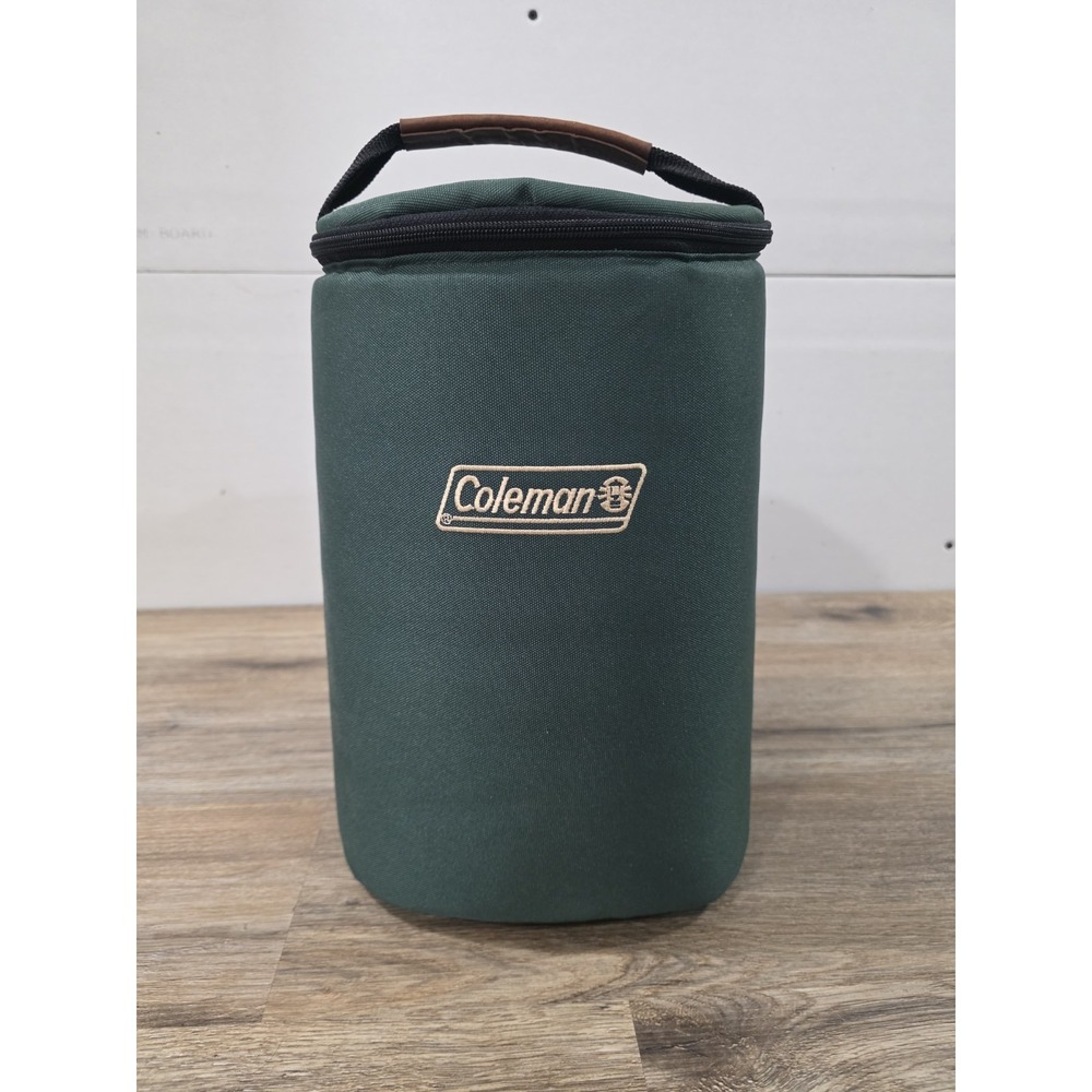 Vintage Coleman Lantern Green Soft Zipper Case. Case Only Nice Clean